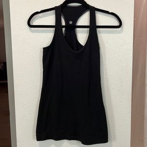 Size 6 Black Lululemon Workout Tank